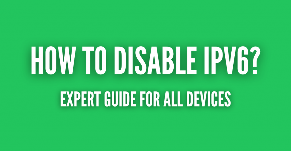 Disable ipv6