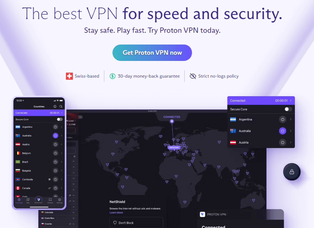 Proton VPN - Free VPN for streaming video Japan