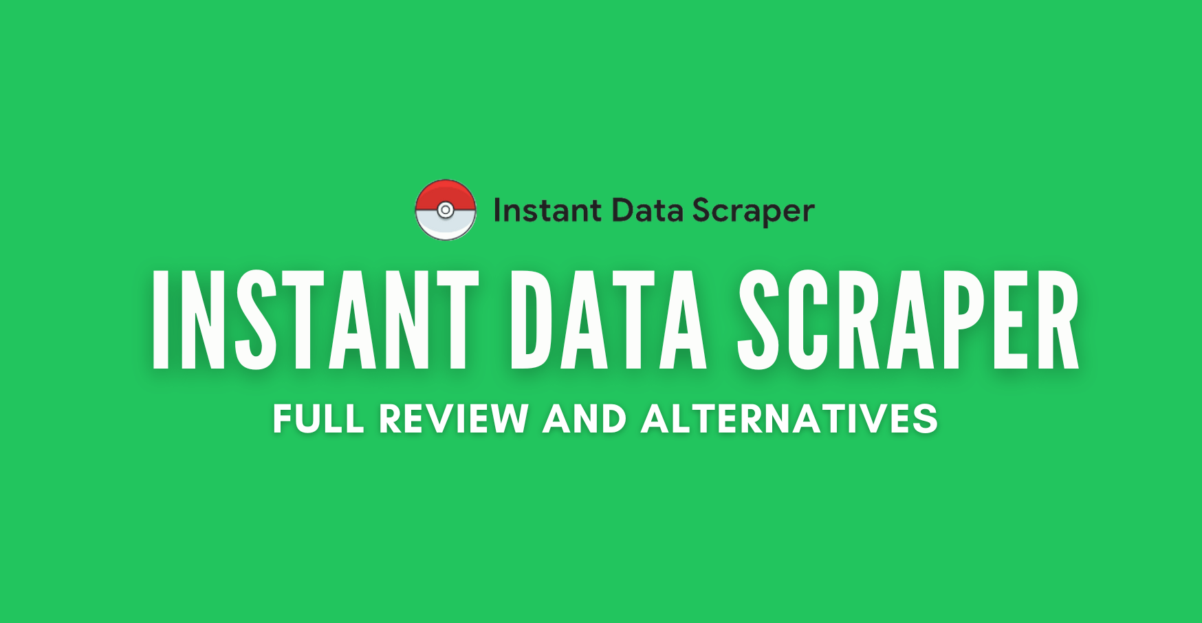 Instant Data Scraper