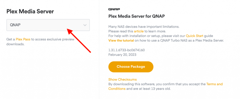 Setting up Plex on NAS