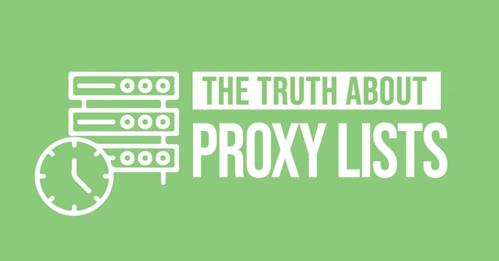 The truth about proxy lists: featured image.