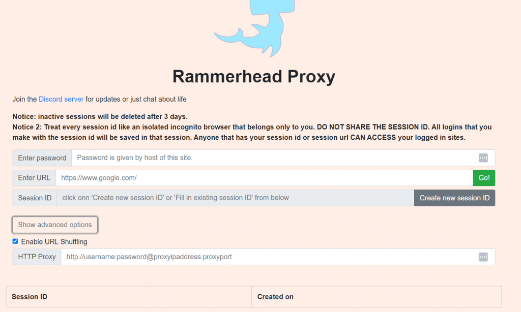 Using Rammerhead Browser