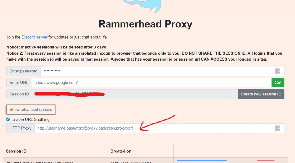 Using Rammerhead Browser