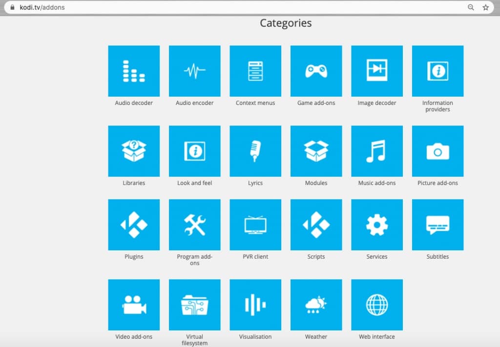 Kodi addons