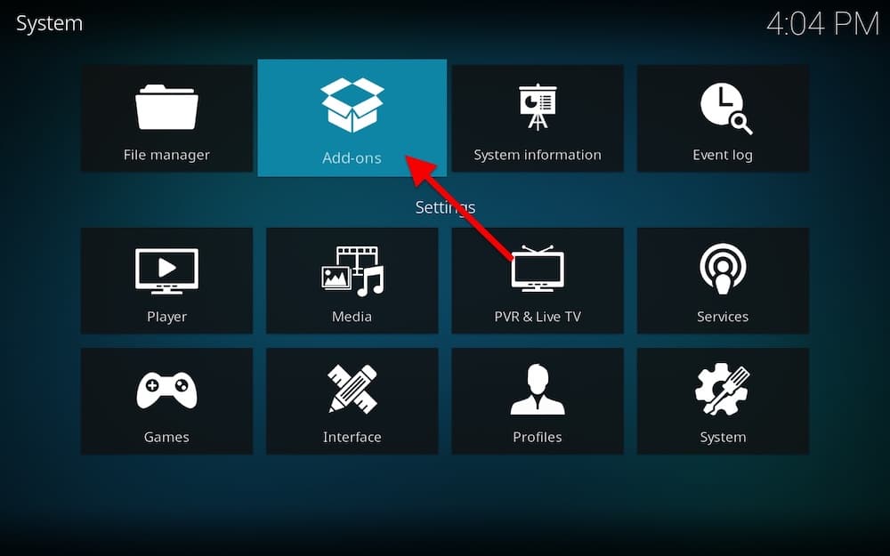 Installing addons on Kodi