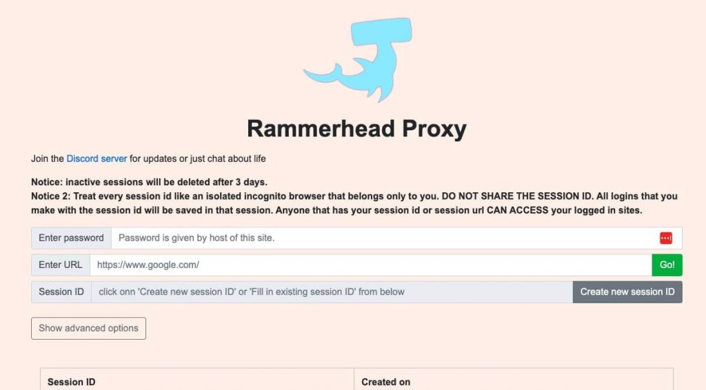 Rammerhead proxy