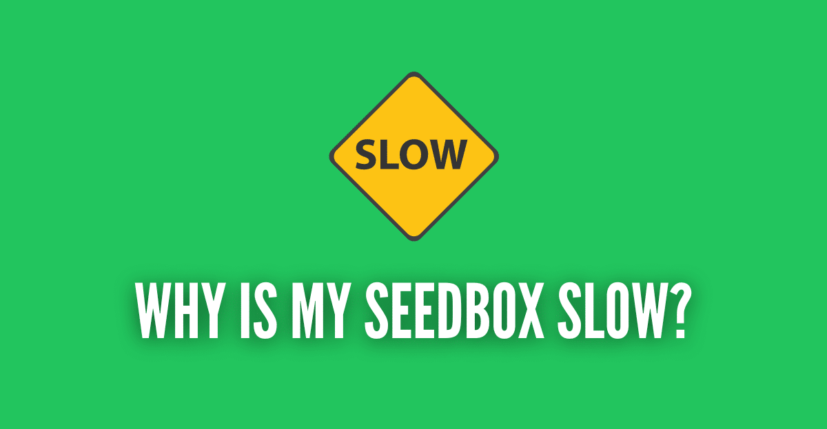 Why is my seedbox slow?