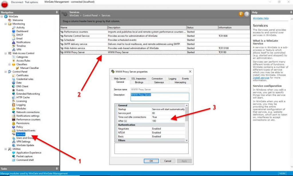 configuring Wingate