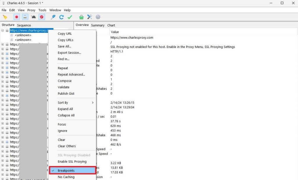 Breakpoints help you “freeze” processes at any given time.