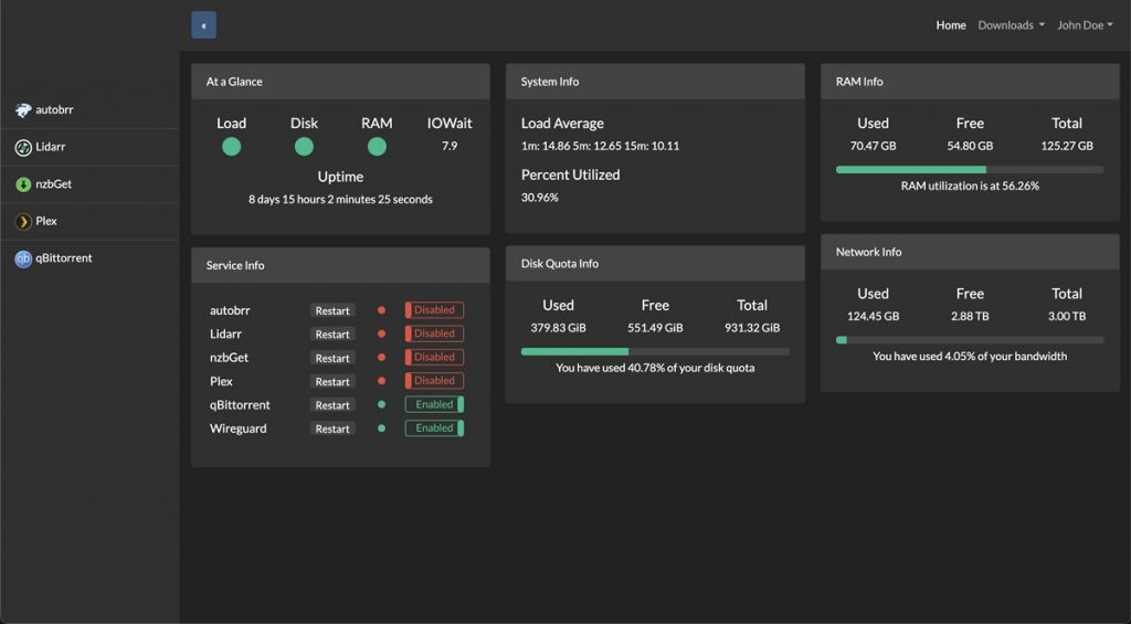 seedbox.io interface