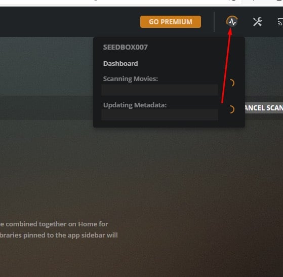 Managing a library in Plex Media Server.