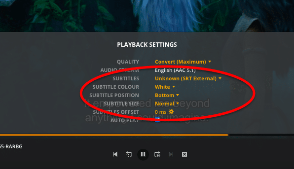 Troubleshooting subtitles in Plex Media Server.