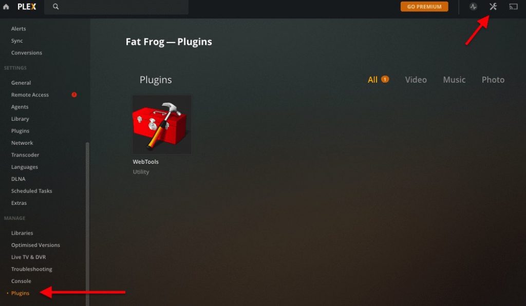 Fixing Plex plugins