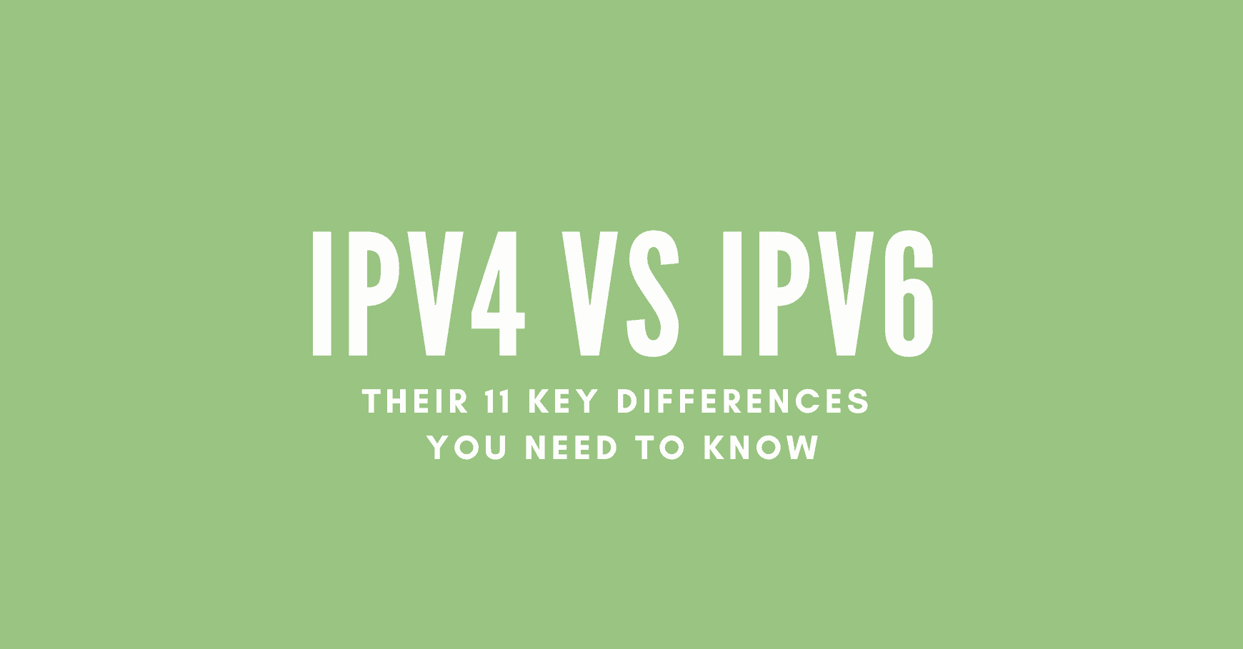 ipv4 vs ipv6