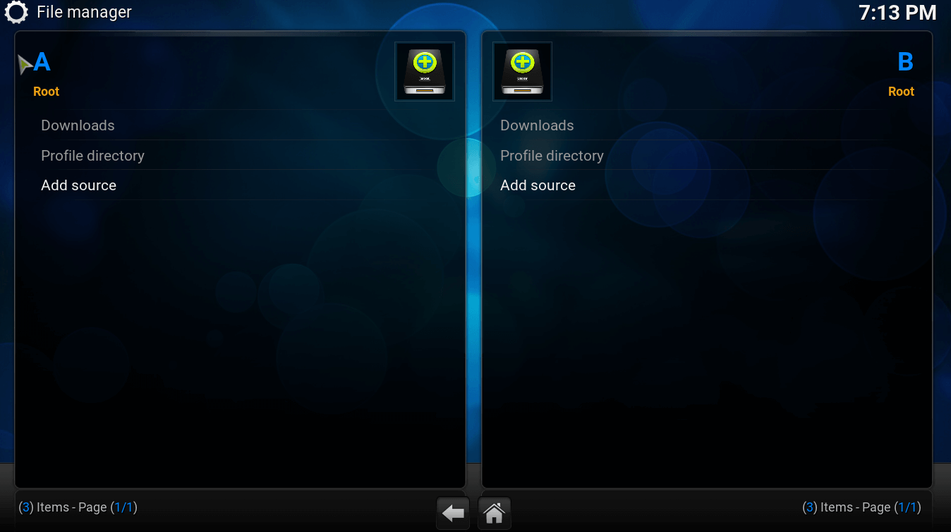 Kodi file manager