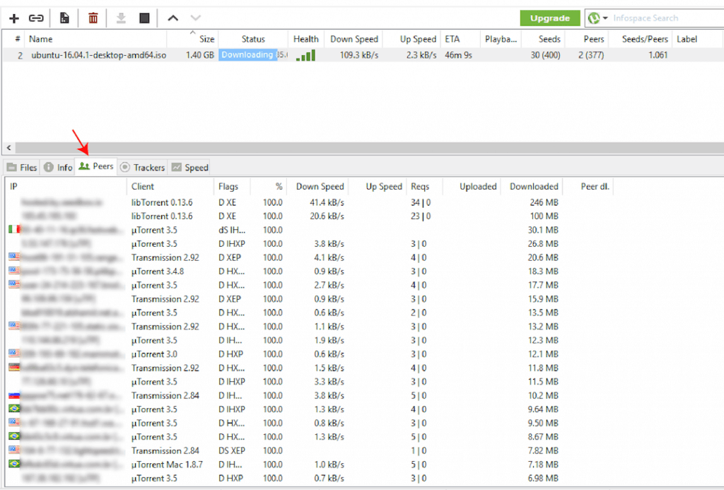 uTorrent anonymous downloading