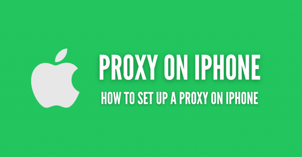 proxy on iphone