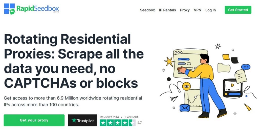 RapidSeedbox’s rotating residential proxies are among the most sought-after offerings.