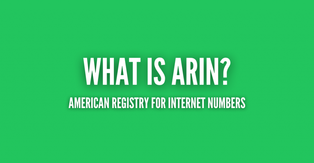 what is ARIN